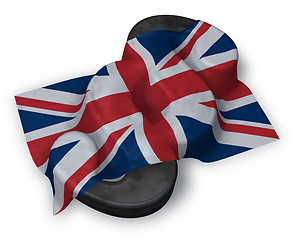 Image showing paragraph symbol and flag of the uk - 3d rendering