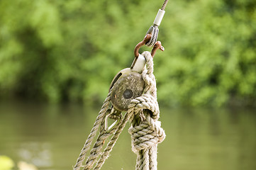 Image showing Rope pully