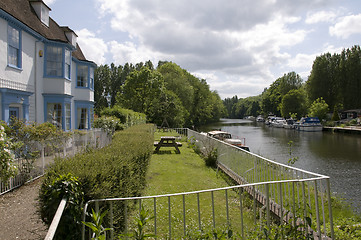 Image showing Blue and White house