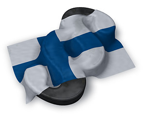 Image showing paragraph symbol and flag of finland - 3d rendering