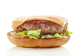 Image showing process of making burger