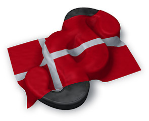 Image showing paragraph symbol and danish flag - 3d illustration