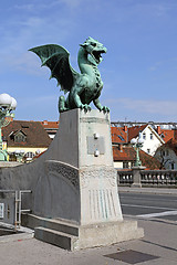 Image showing Dragon Bridge Ljubljana