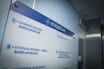 Image showing Hospital Sign