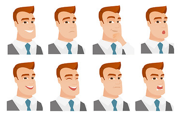 Image showing Vector set of business characters.