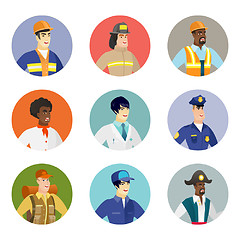 Image showing Vector set of characters of different professions.