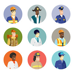 Image showing Vector set of characters of different professions.