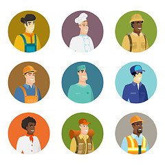 Image showing Vector set of characters of different professions.