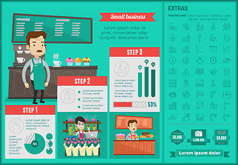 Image showing Small business infographic template.