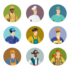 Image showing Vector set of characters of different professions.