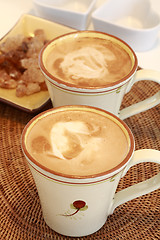 Image showing Delicious coffee with milk