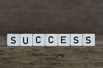 Image showing Success, written in cubes