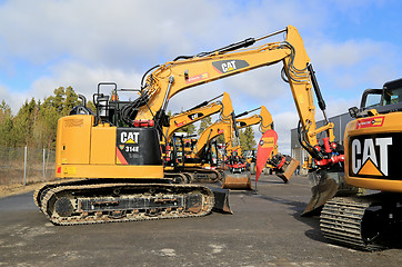 Image showing Cat Excavator and Construction Equipment 