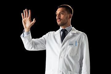 Image showing doctor or scientist in white coat