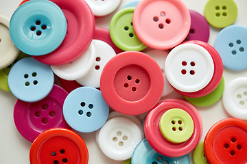 Image showing many sewing buttons