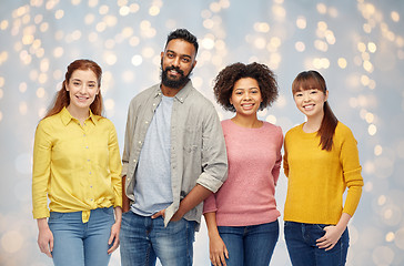 Image showing international group of happy smiling people