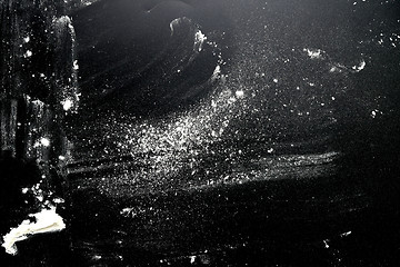 Image showing powder(flour) on black