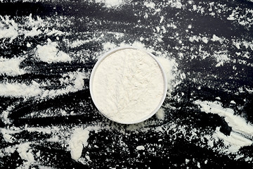 Image showing flour in bowl