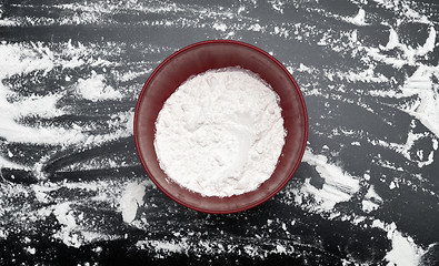 Image showing flour in bowl