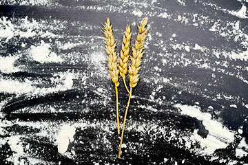 Image showing wheat on black