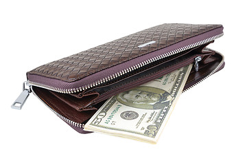 Image showing Wallet with dollars