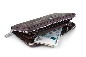 Image showing Wallet with rubles
