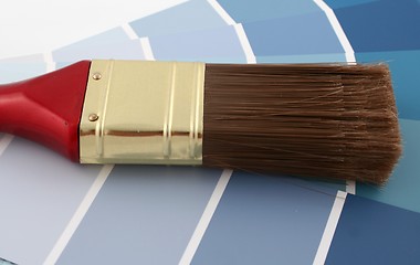 Image showing Blue Paint Samples