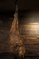 Image showing Domestic smoked meat produced