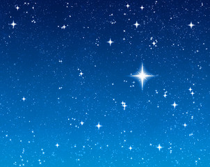 Image showing bright wishing star