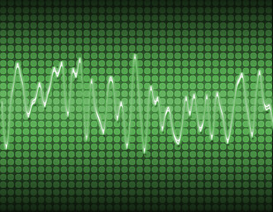 Image showing electronic sine sound wave