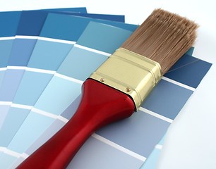 Image showing Blue Paint Sample