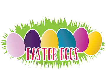 Image showing Happy Easter greeting card