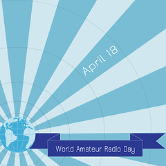 Image showing World amateur radio day.