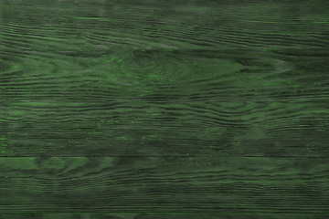 Image showing green wooden background