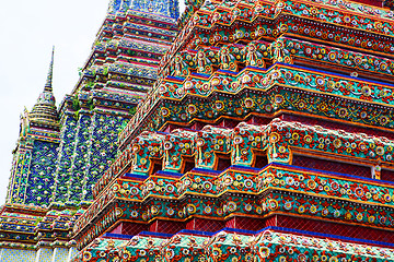 Image showing part of multicolored Buddhist temple