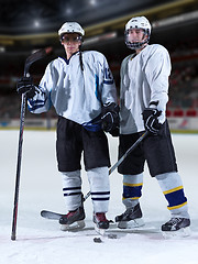 Image showing ice hockey sport players