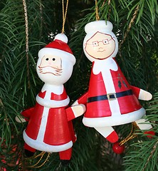 Image showing Mr. and Mrs Santa Clause