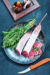 Image showing salami