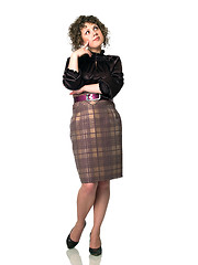 Image showing Business lady on heels