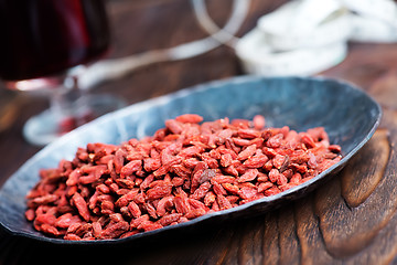 Image showing goji and drink