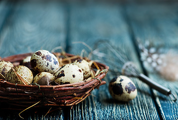 Image showing quail eggs