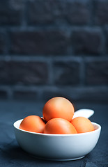 Image showing raw eggs