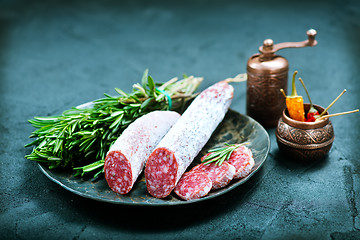 Image showing salami