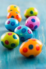 Image showing Colorful Easter eggs 