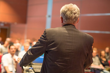 Image showing Speaker at Business Conference and Presentation.