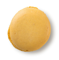 Image showing Yellow macaron isolated