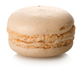 Image showing Coconut macaron isolated