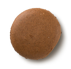 Image showing One chokolate macaron
