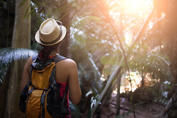 Image showing Photo of girl in hat