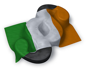 Image showing paragraph symbol and irish flag - 3d illustration